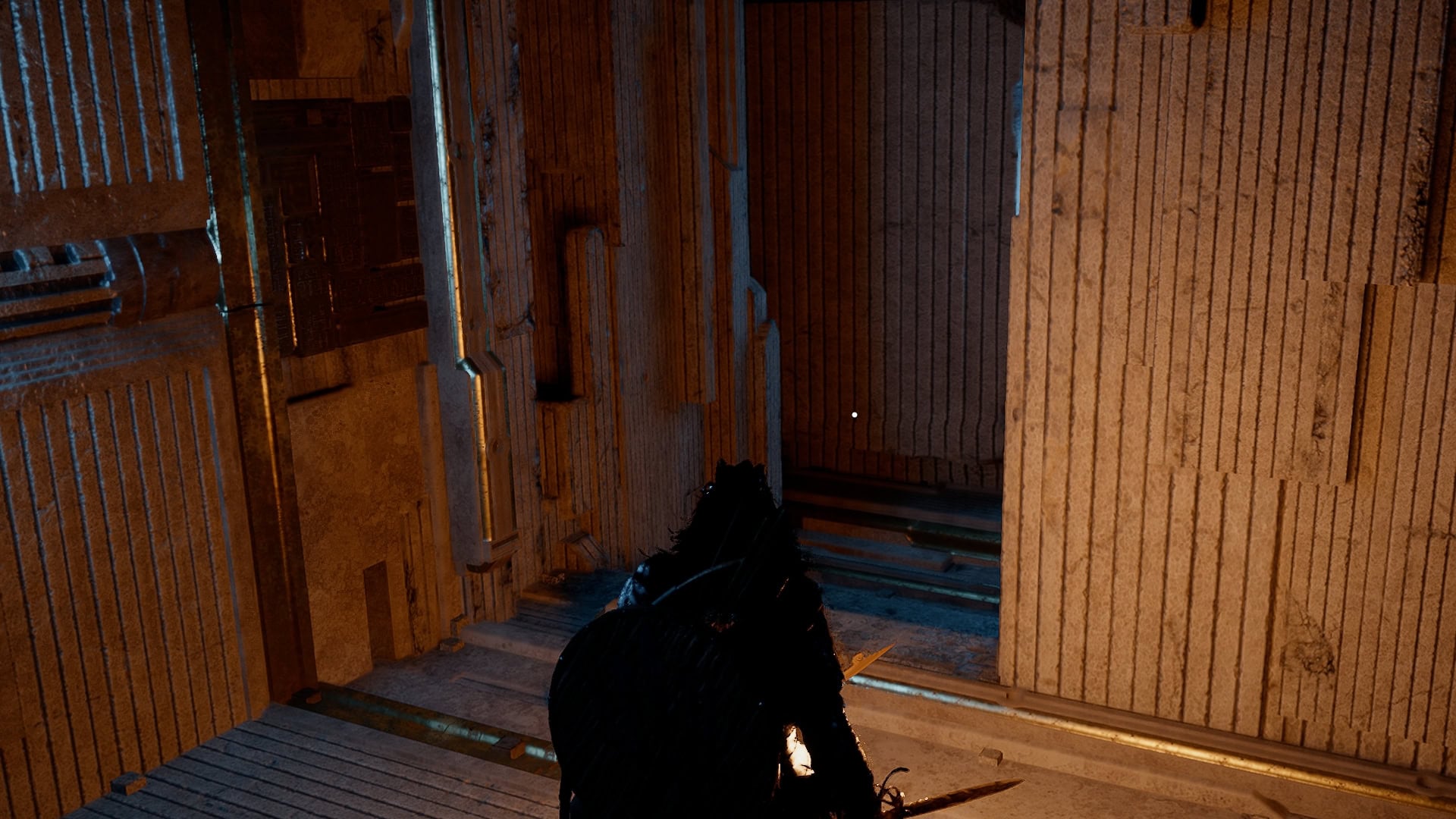 Follow the path to the right