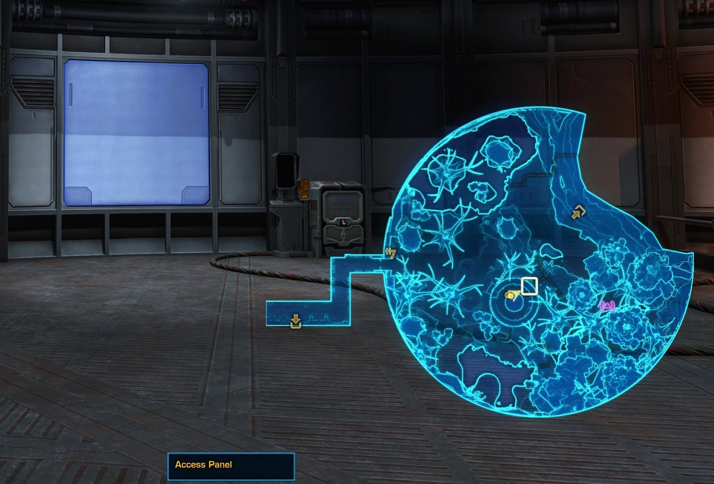 Secret tunnel passage left