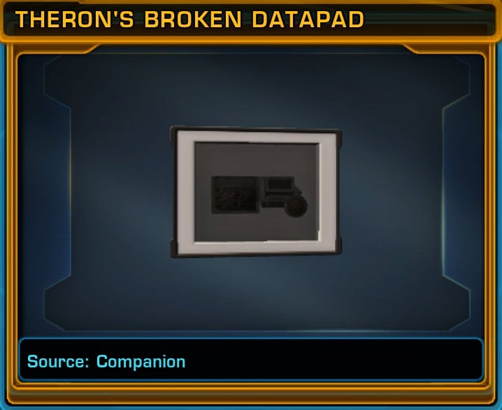 Theron's Broken Datapad