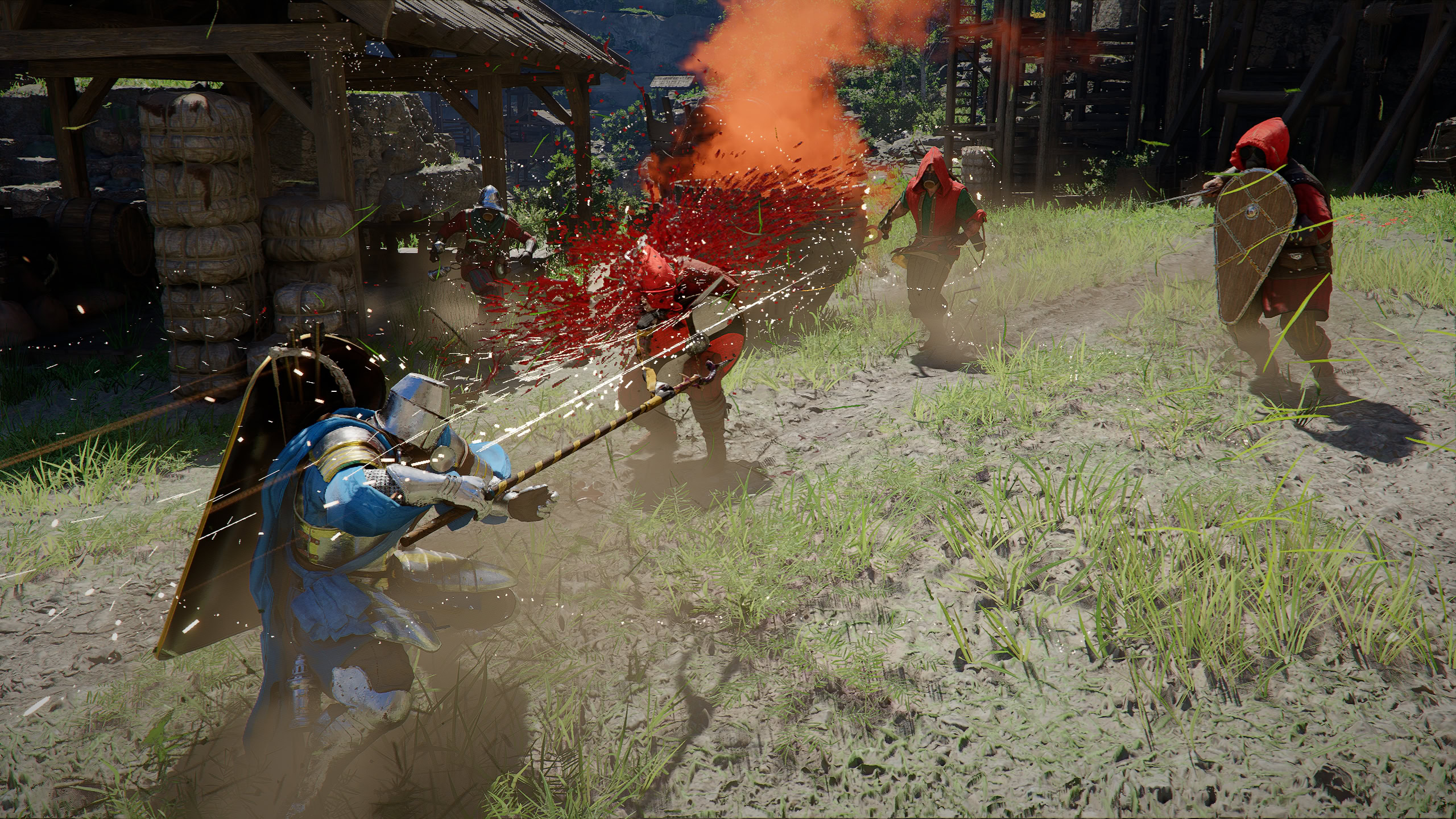 Using a Spear to fight large groups of mobs