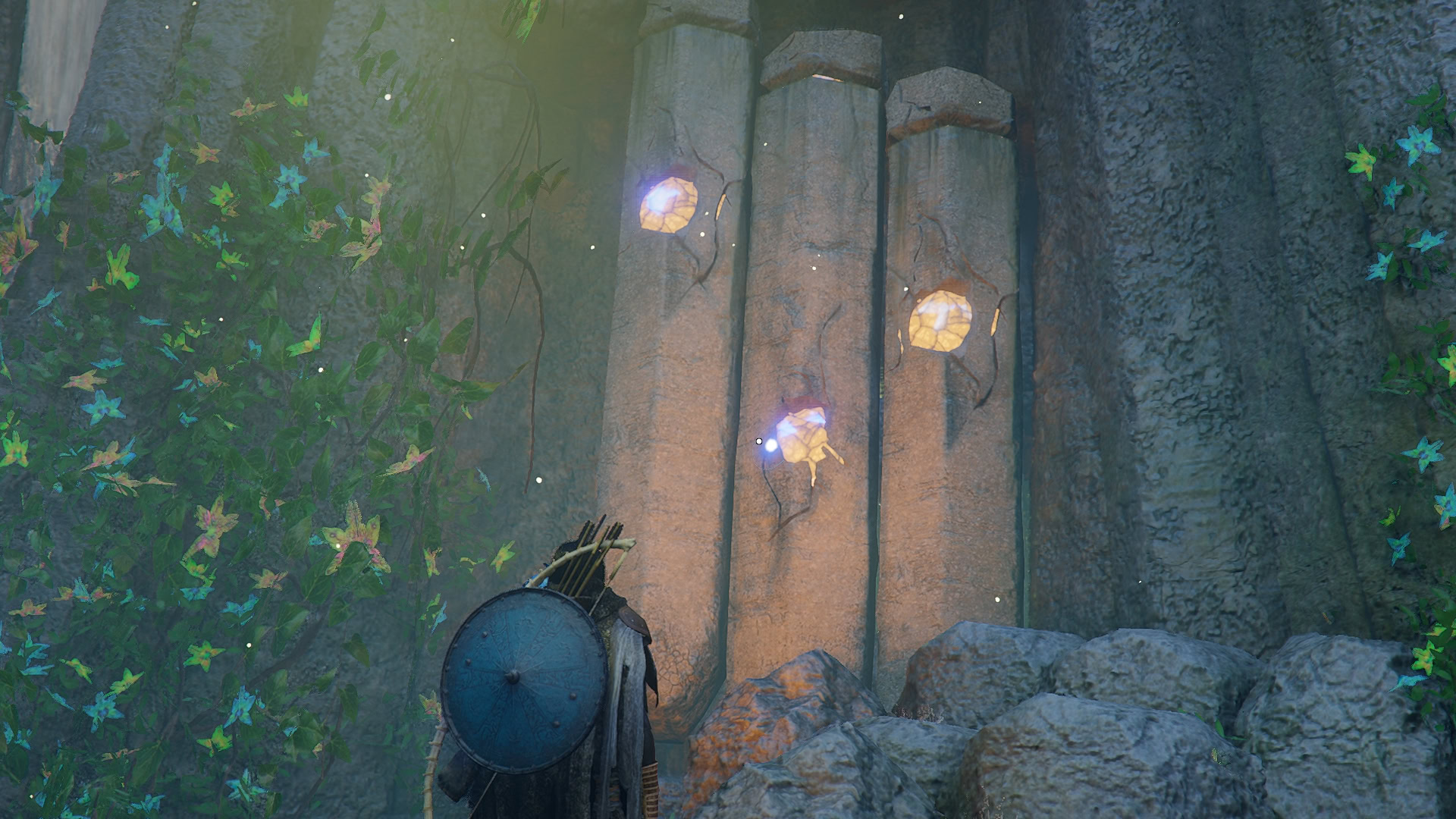 3-Pillar Puzzle at Ancient Rift Maze