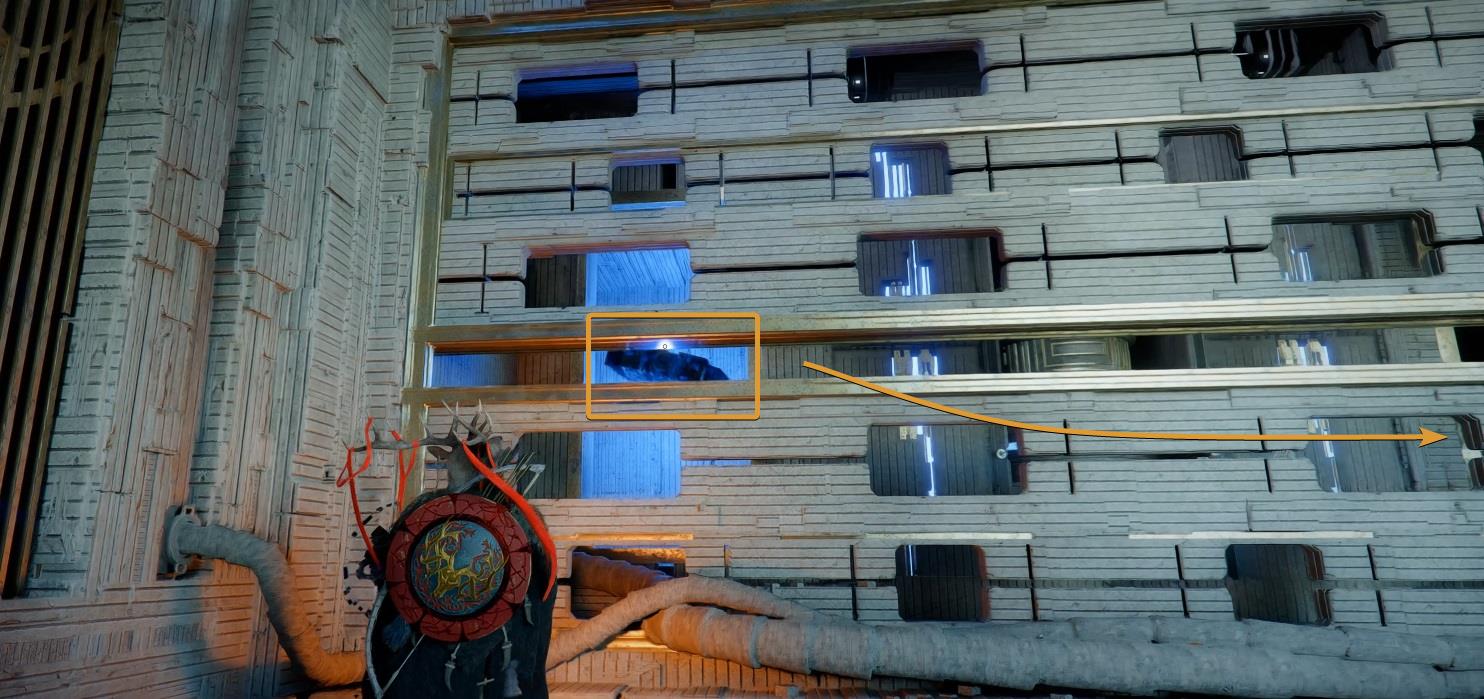 Pull out the power source through the maze behind the wall