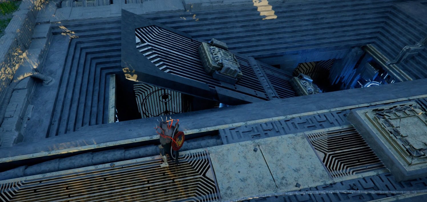 Move the energy cube onto the pedestal to activate the machine