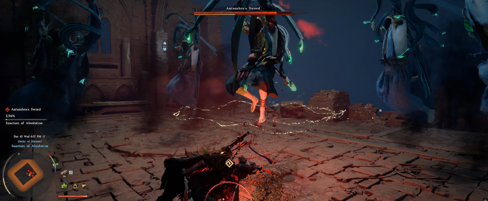 Antumbra's Sword special ttrio shadow attack