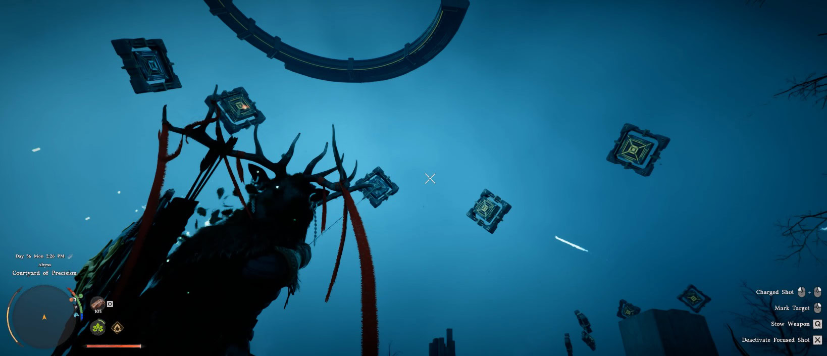 Second puzzle, Focus Shot the yellow markers