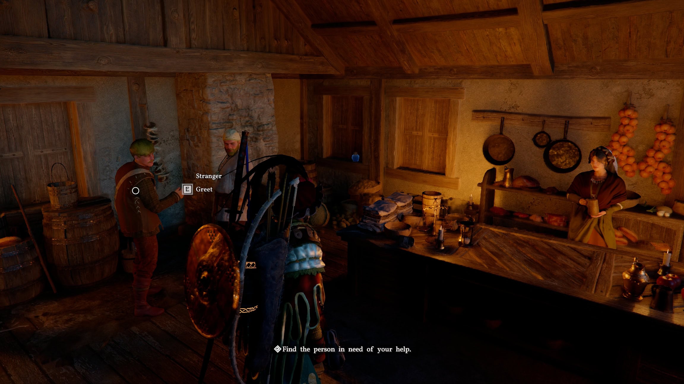 Purchasing items by taking them off a shelf in a vendor's store