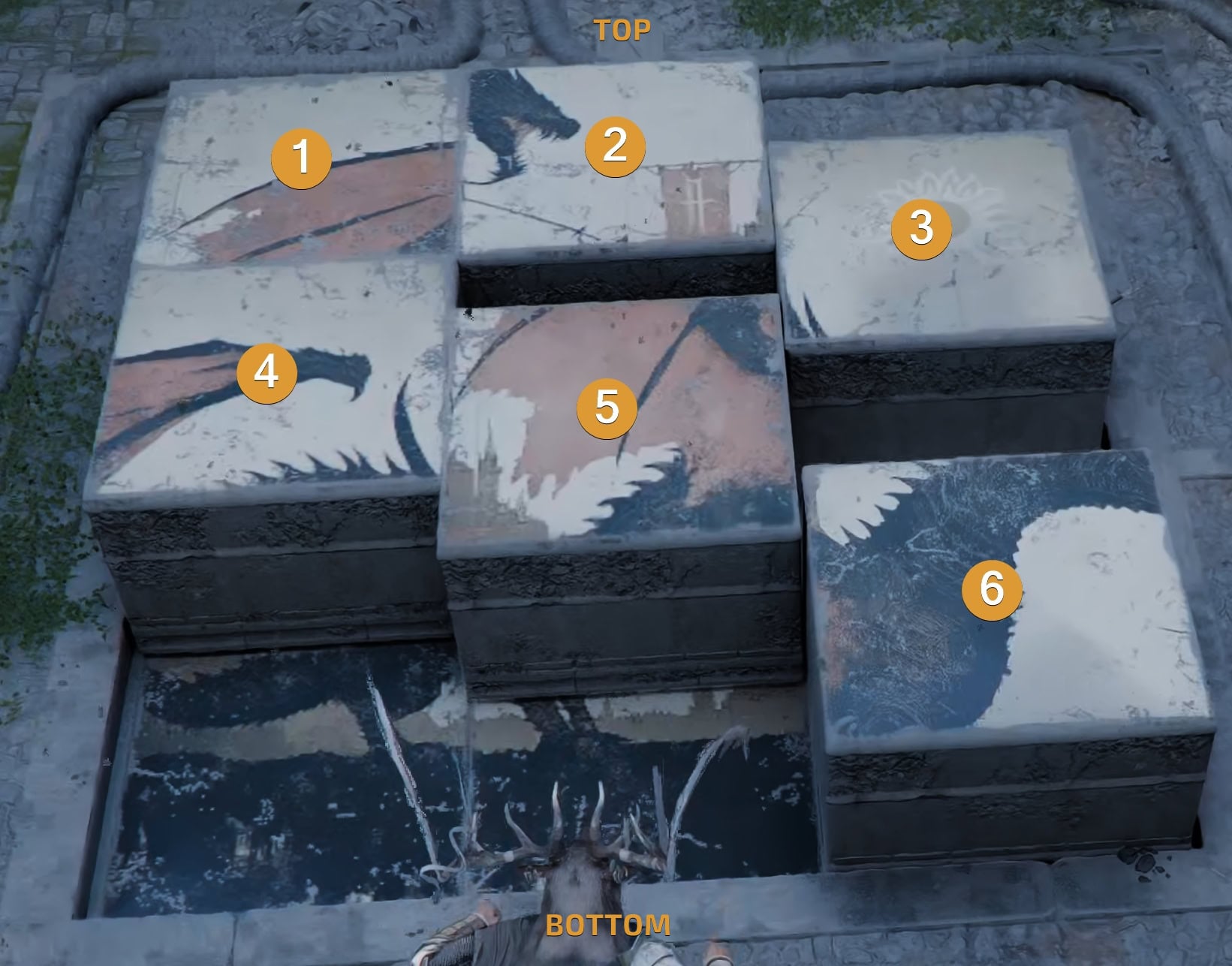 Deepfog Basin Puzzle tiles numbered starting position