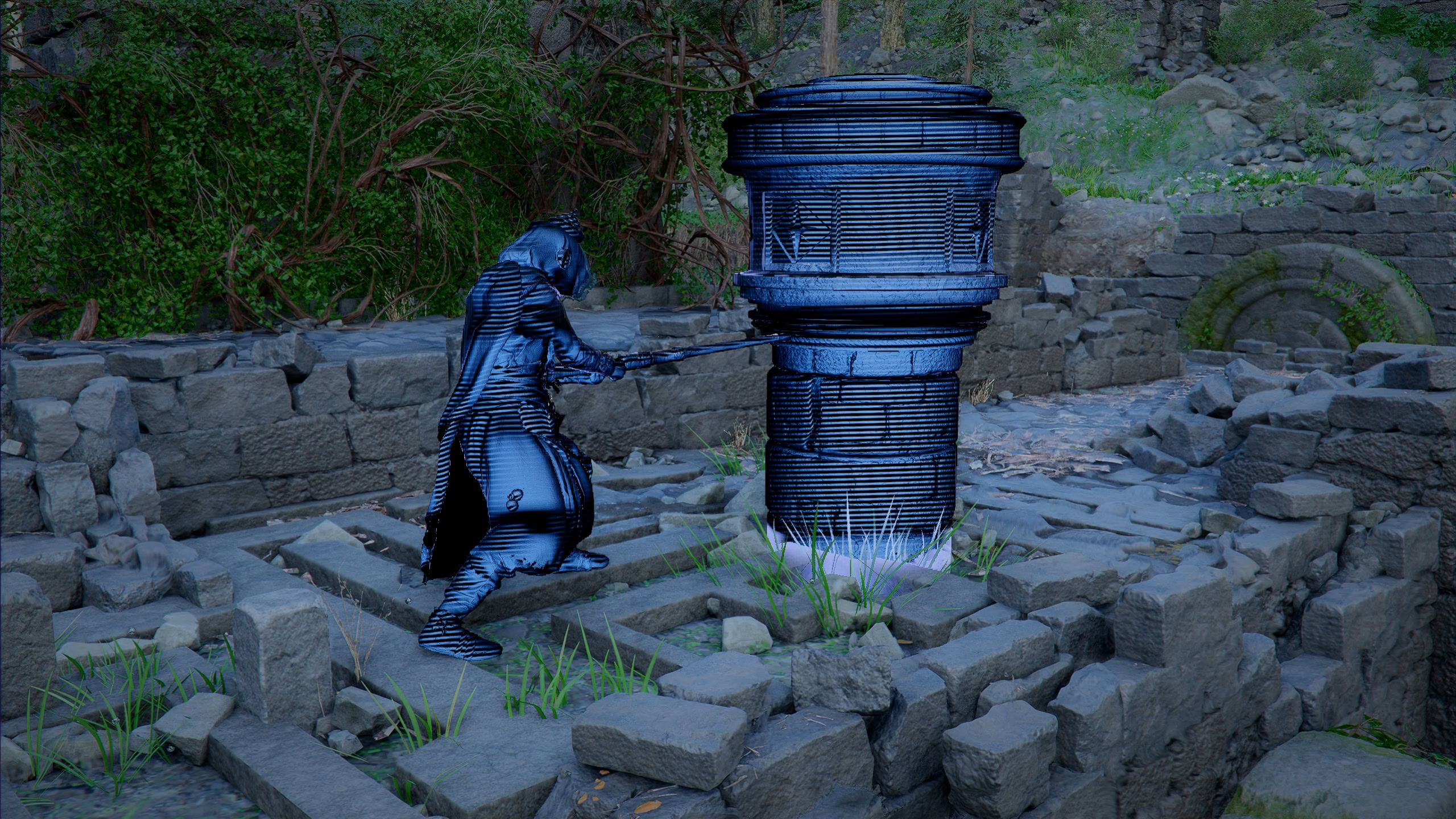 A shadow preview of the puzzle mechanics