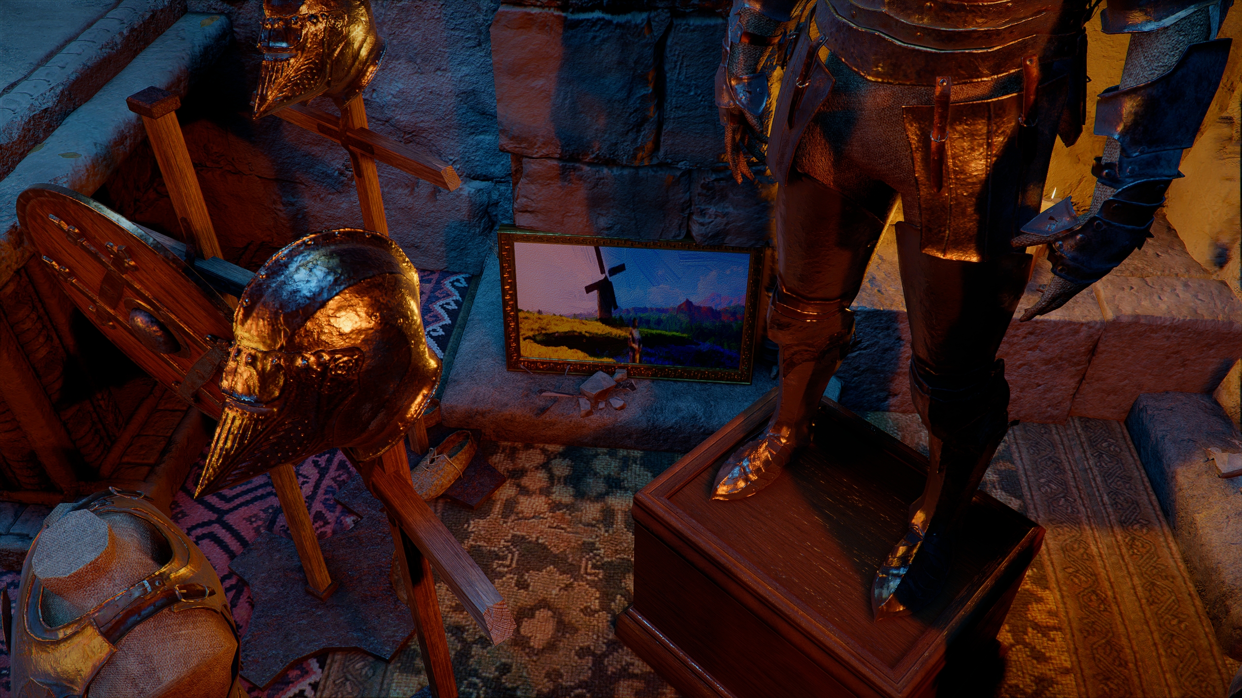 Masterpiece - Poverty Amidst Plenty painting in the room