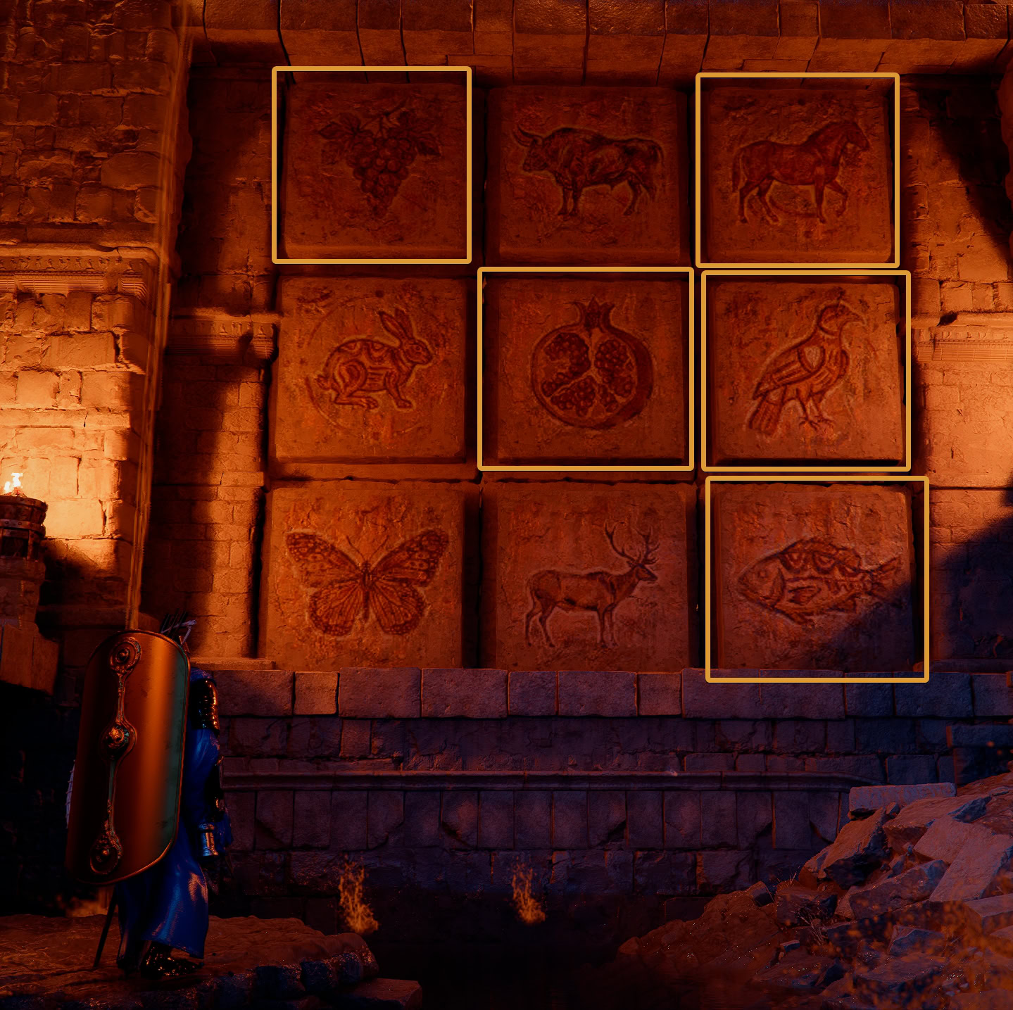 Solving the puzzle at Secret Chamber of the Golden Plains Ruins