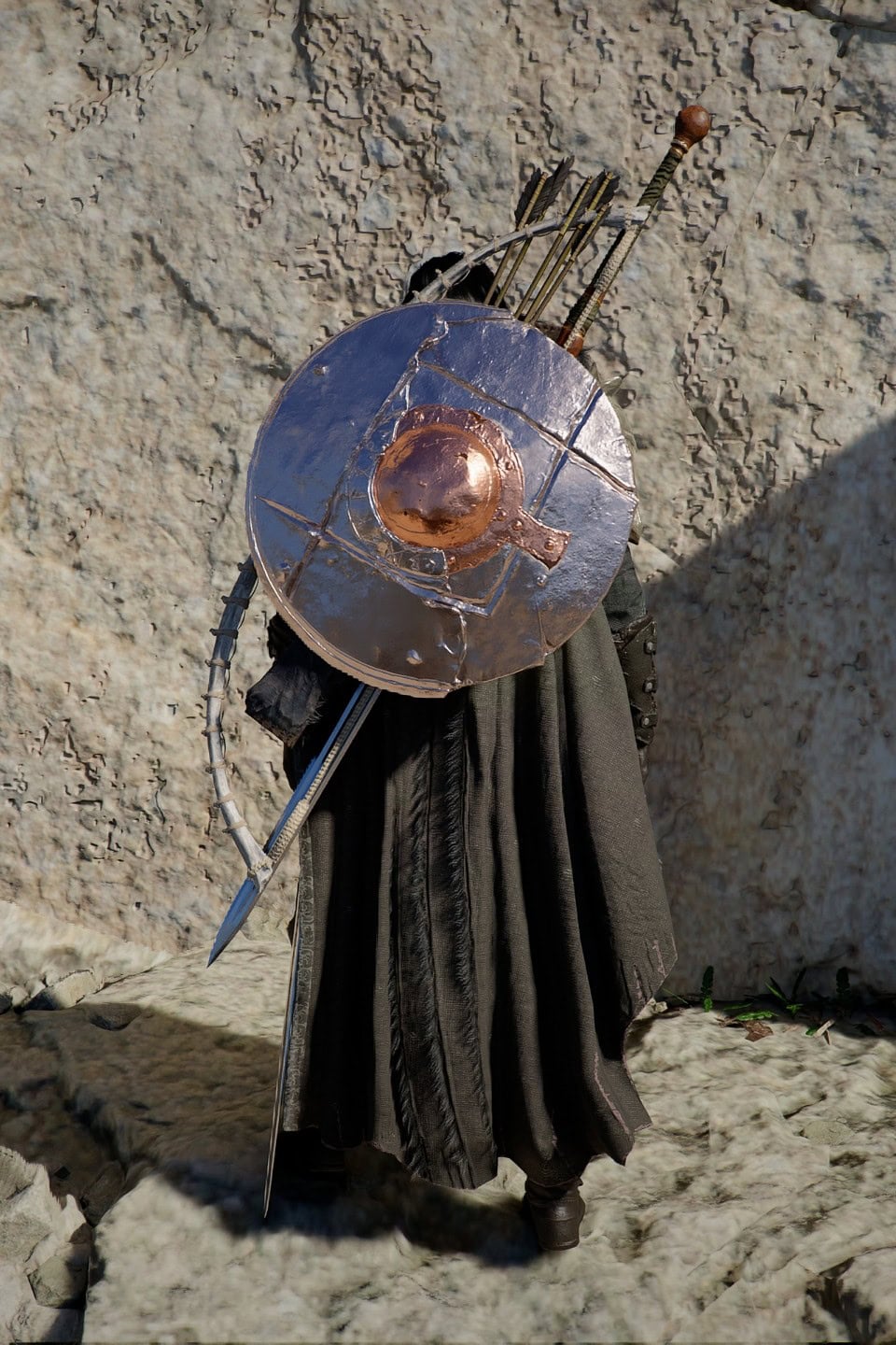 Grey Wolf's Leather Armor in Crimson Desert (Kliff's Graymane Classic Outfit) - Back Preview