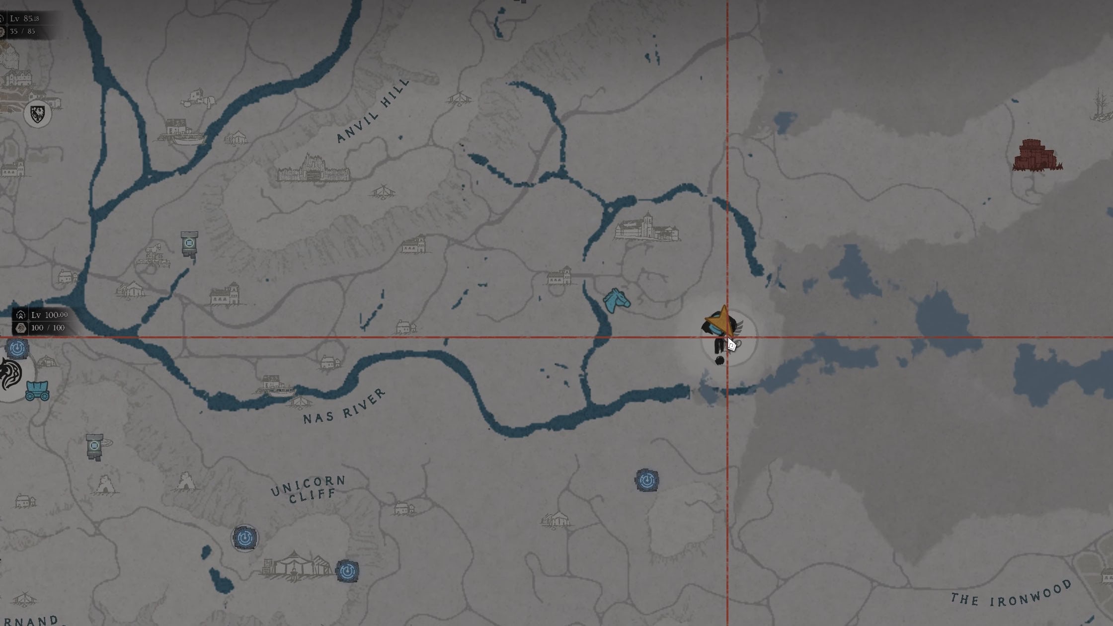 Halssius Conflux Ruins Puzzle Map