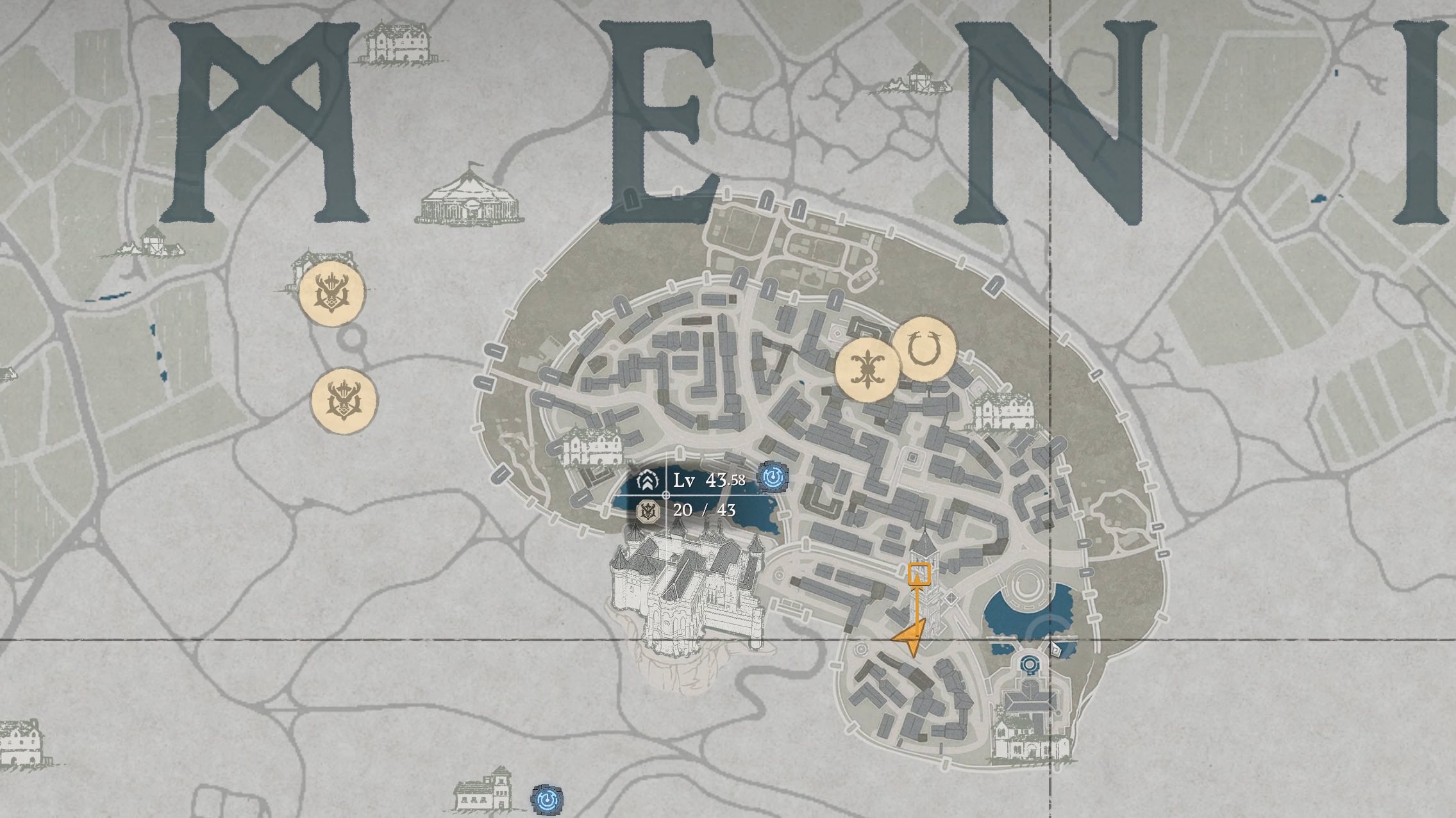 Helfryn Chestpiece Location Map