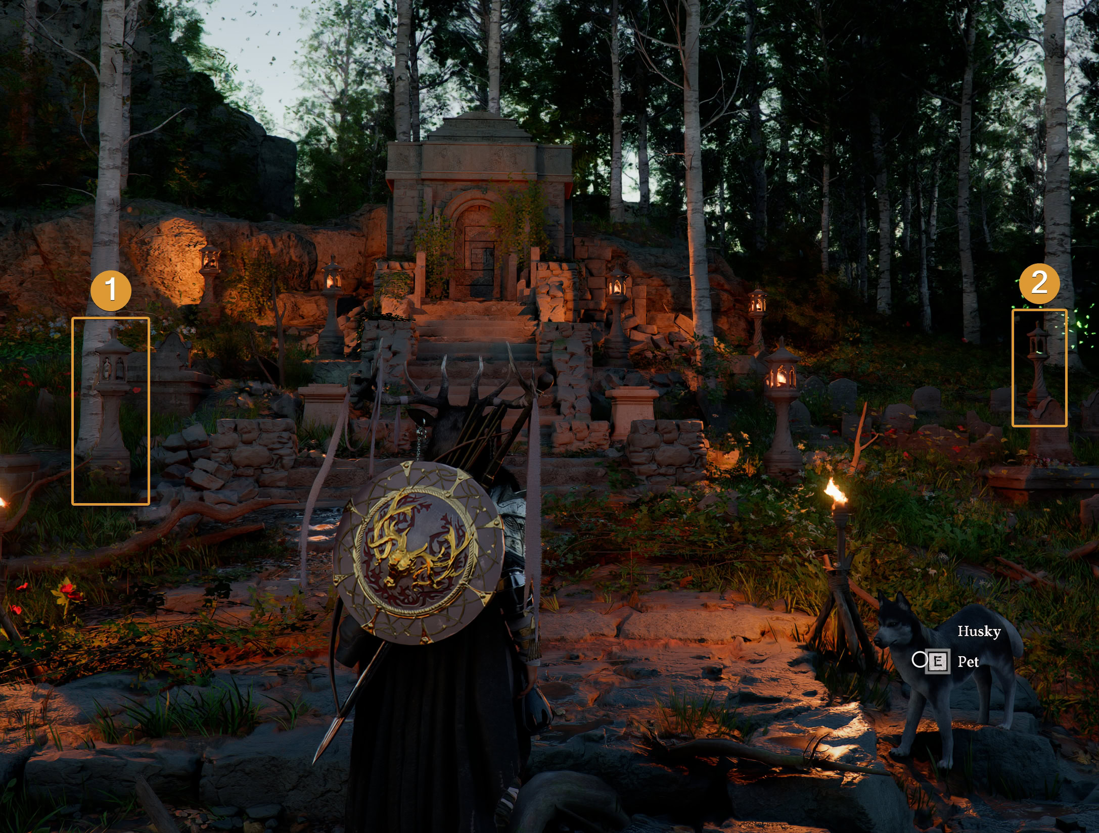 Hunter's Cabin Braziers Puzzle