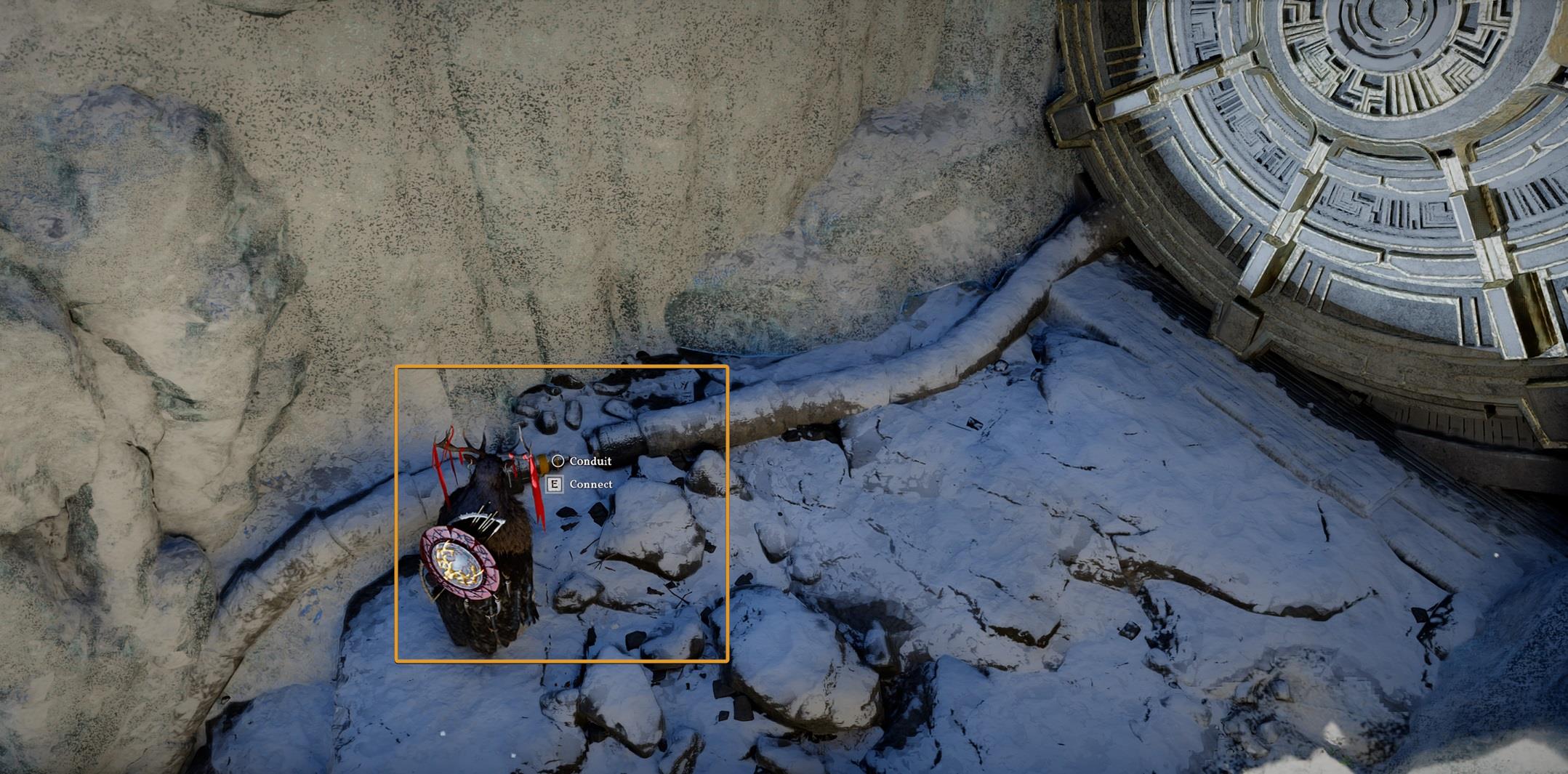 Connect the two cables together