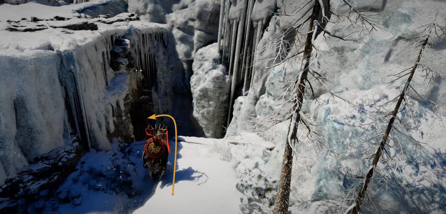 Go down left the frozen stairs