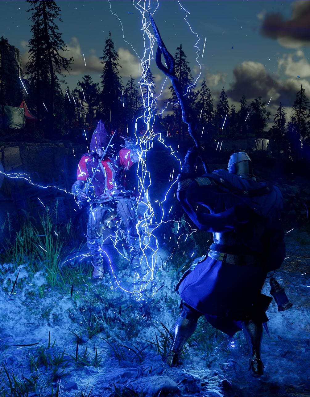 Reckoning Spear preview with lightning animation effect on