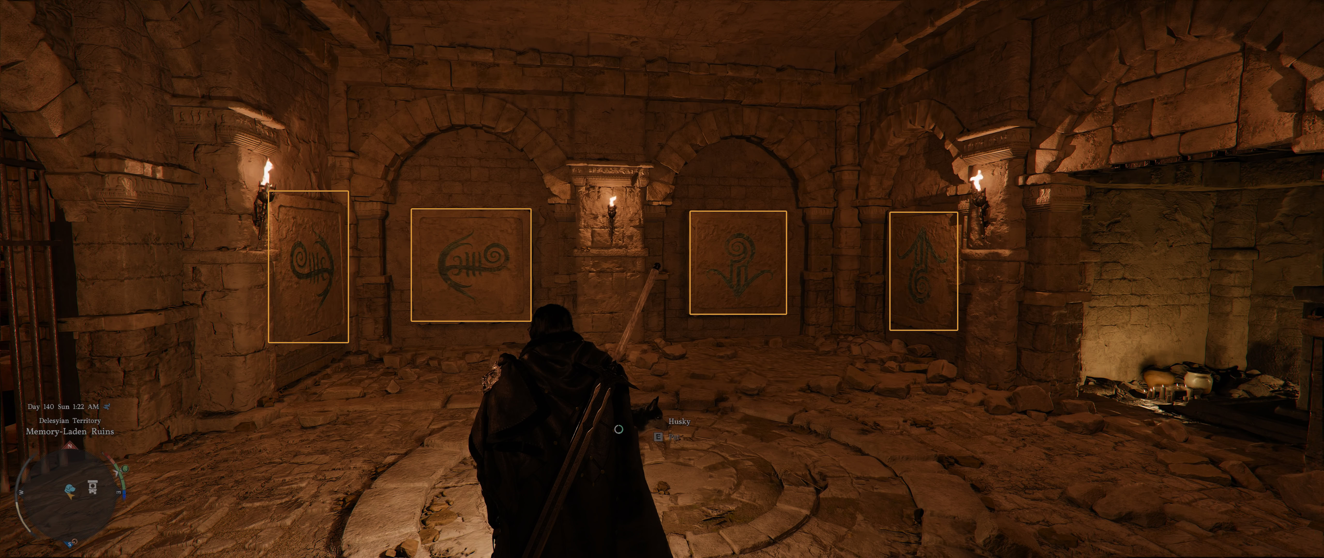 Memory-Laden Ruins Puzzle Solution