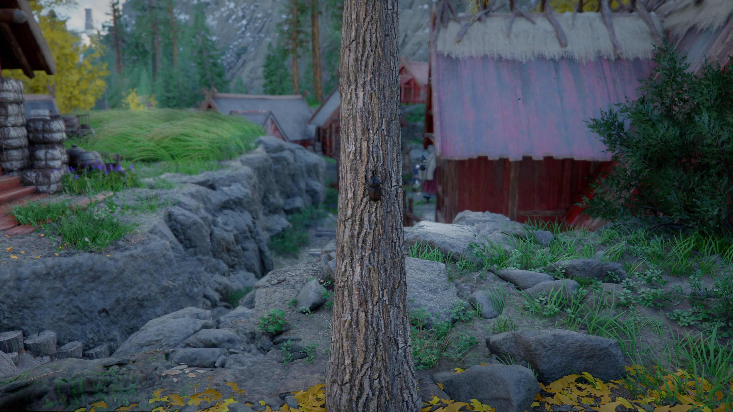 A beetle on a tree in Crimson Desert
