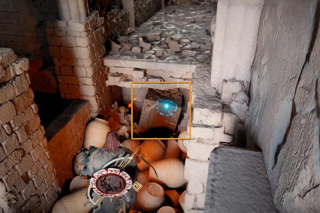 Hidden object behind the jars