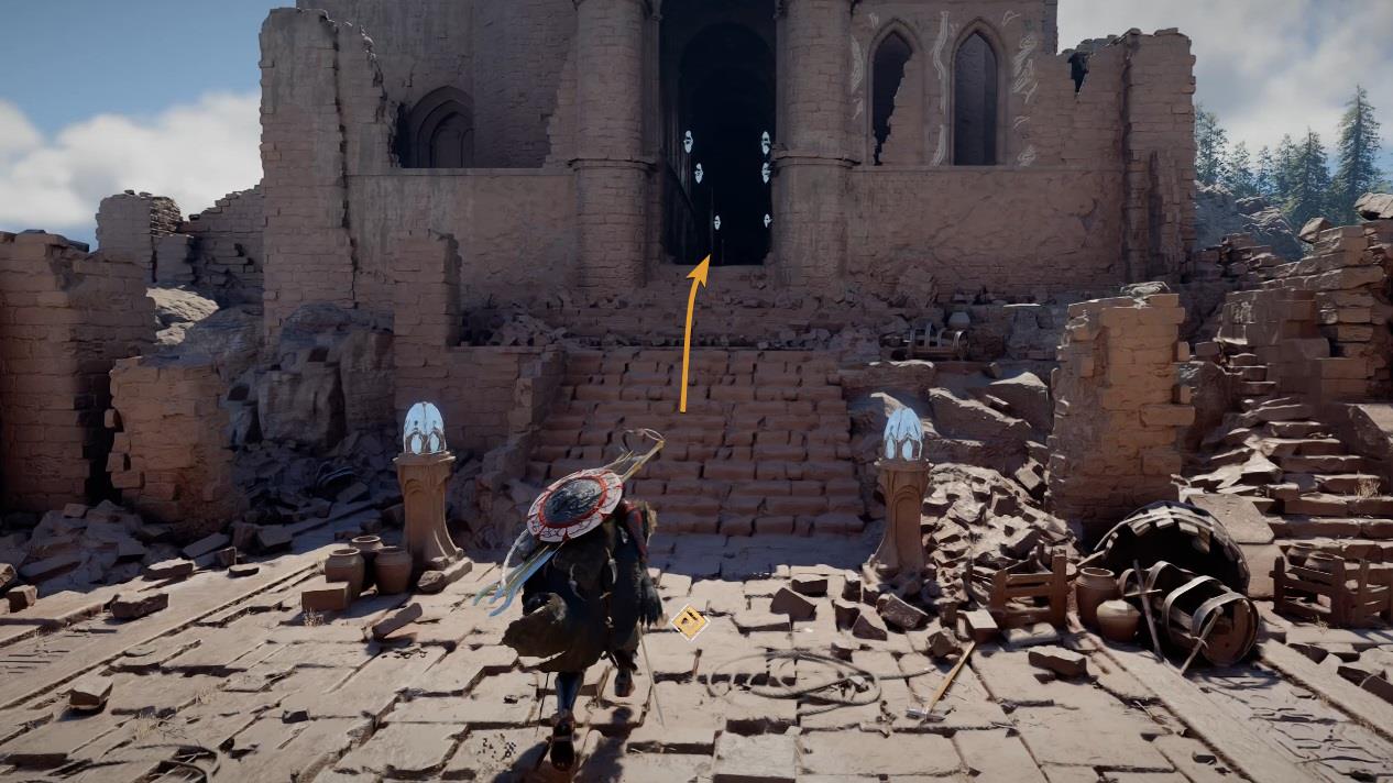 The stairs of the Sanctum