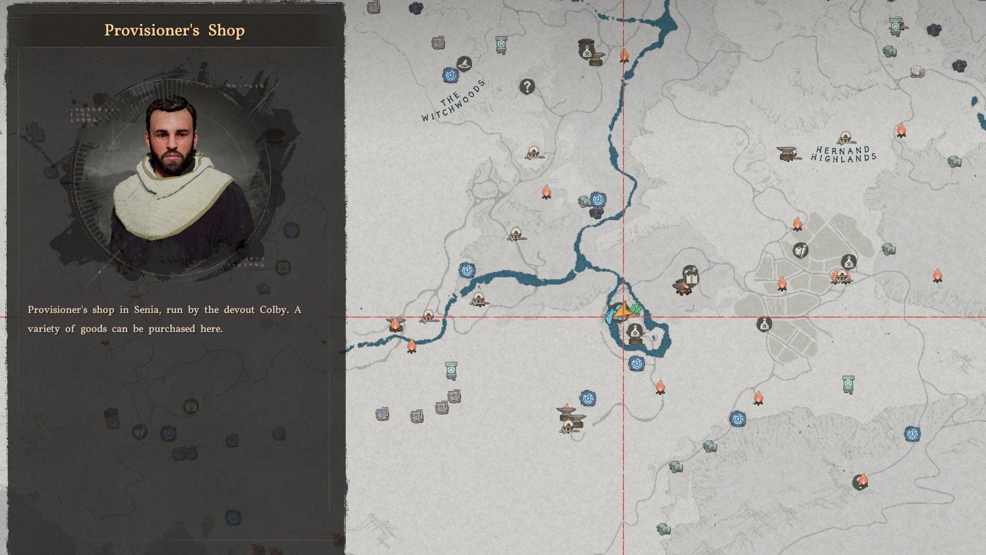 Shadow Grey vendor map location