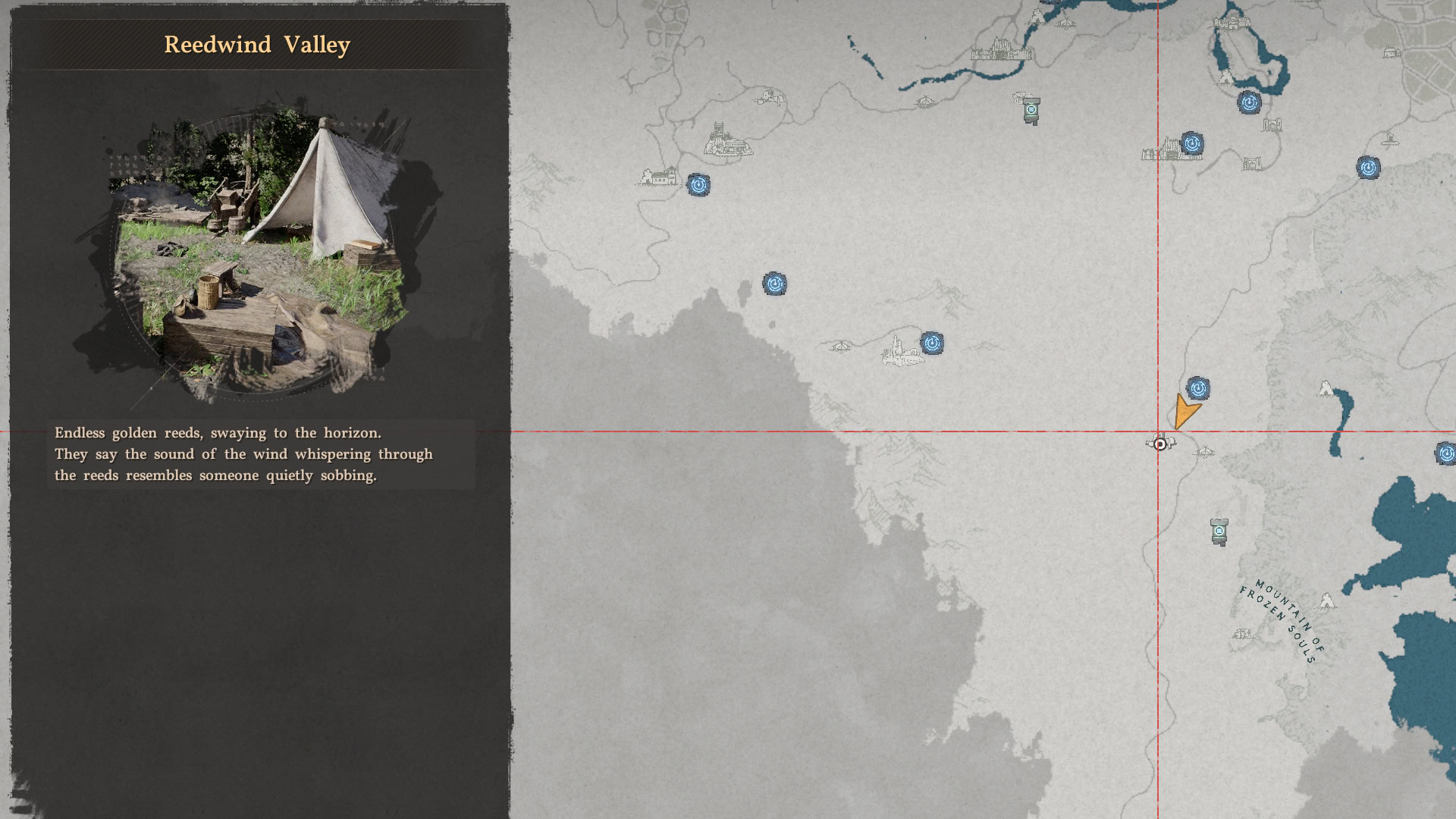 Sunset Reed Cloth Gloves Map
