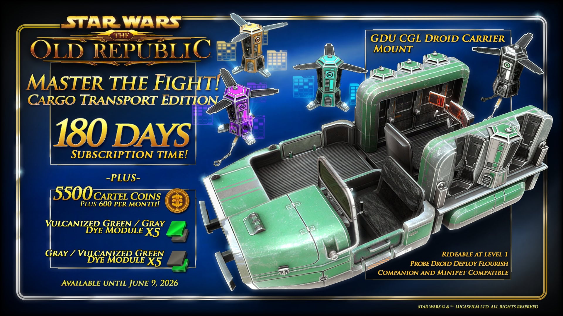 The Master the Fight Cargo Transport Edition bundle preview card
