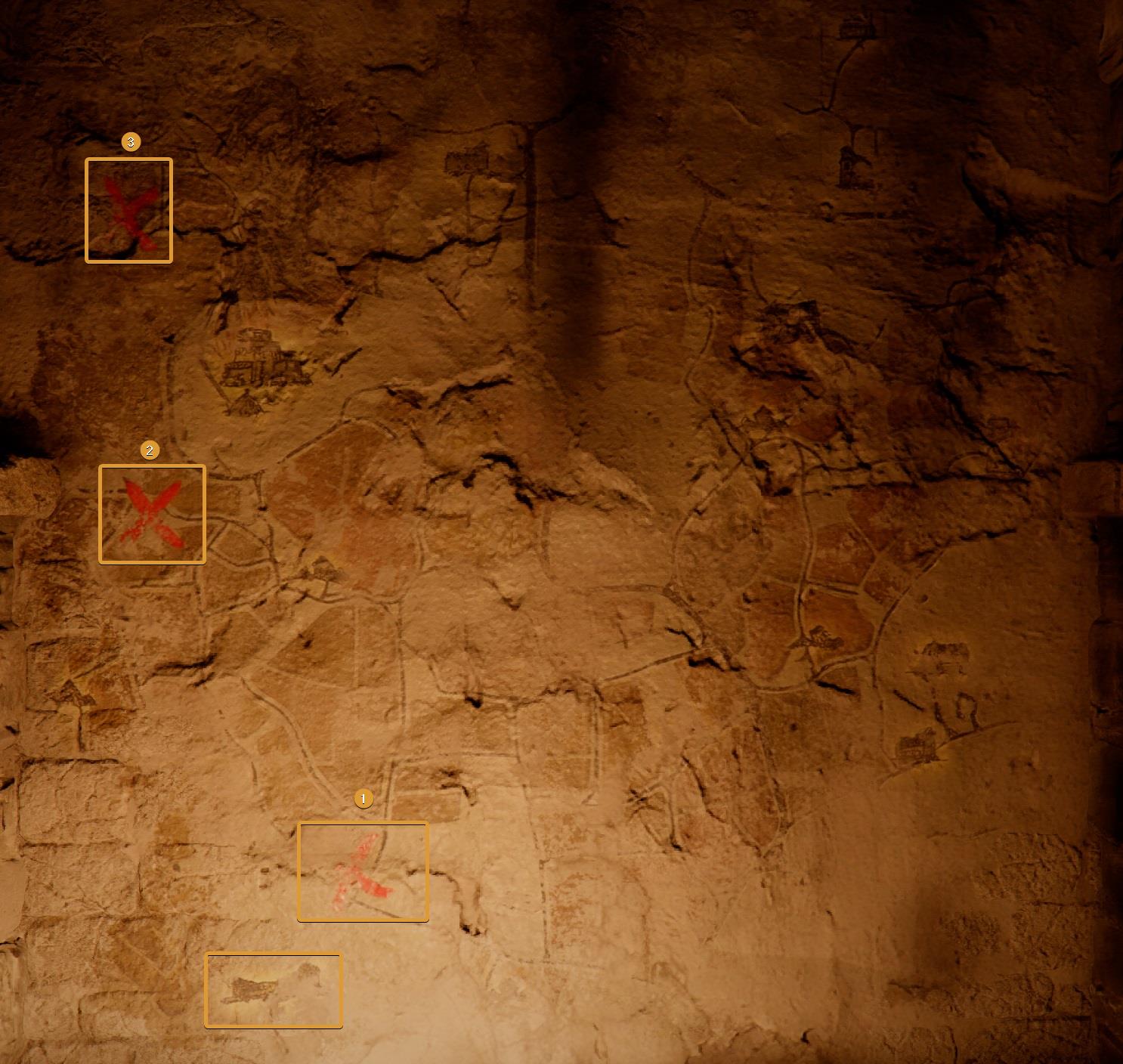 The Screaming Vault Map mural on the wall