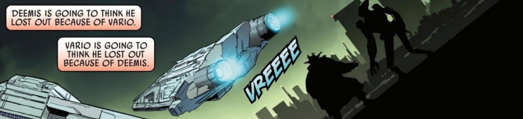 The smuggler's ship looks like the Trailblazer from Star Wars Outlaws