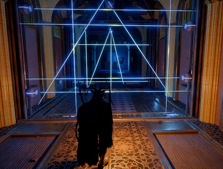 The Laser grid puzzle