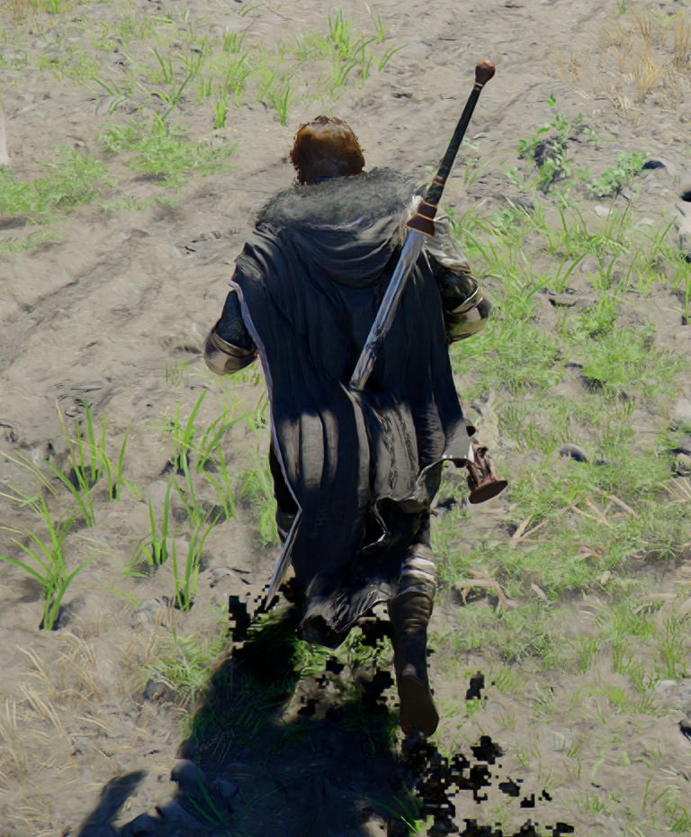 Weapon clipping through your Cape