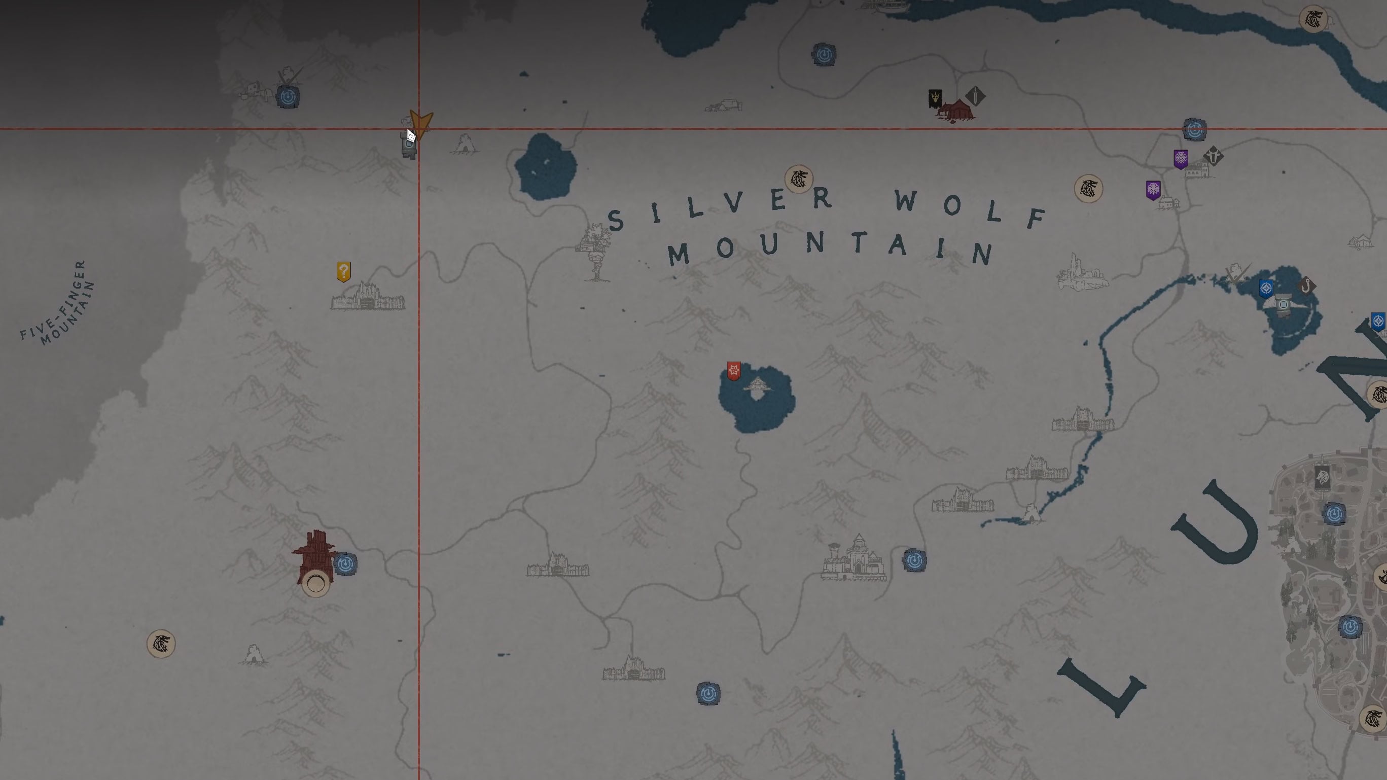 Where to find Five-Finger Mountain Ruins Map