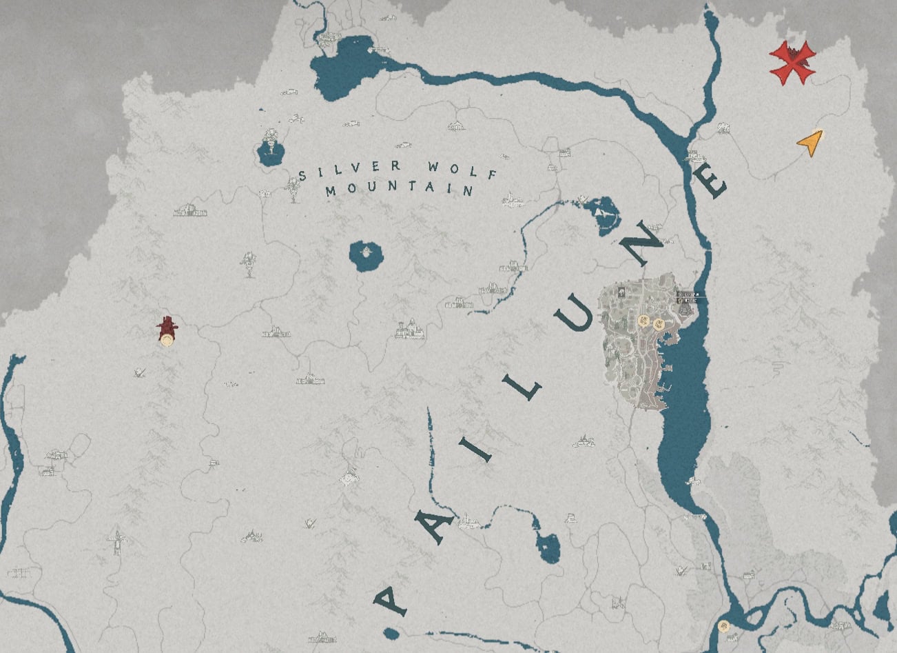 Titan location on the map