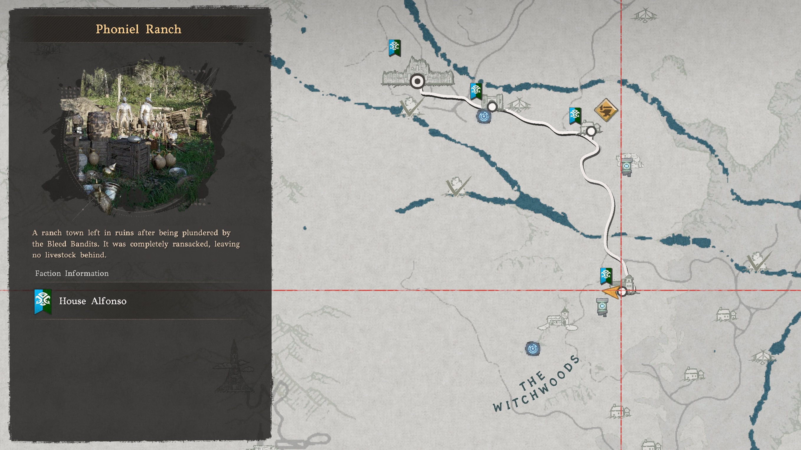Azure Moon Labyrinth Entrance Map
