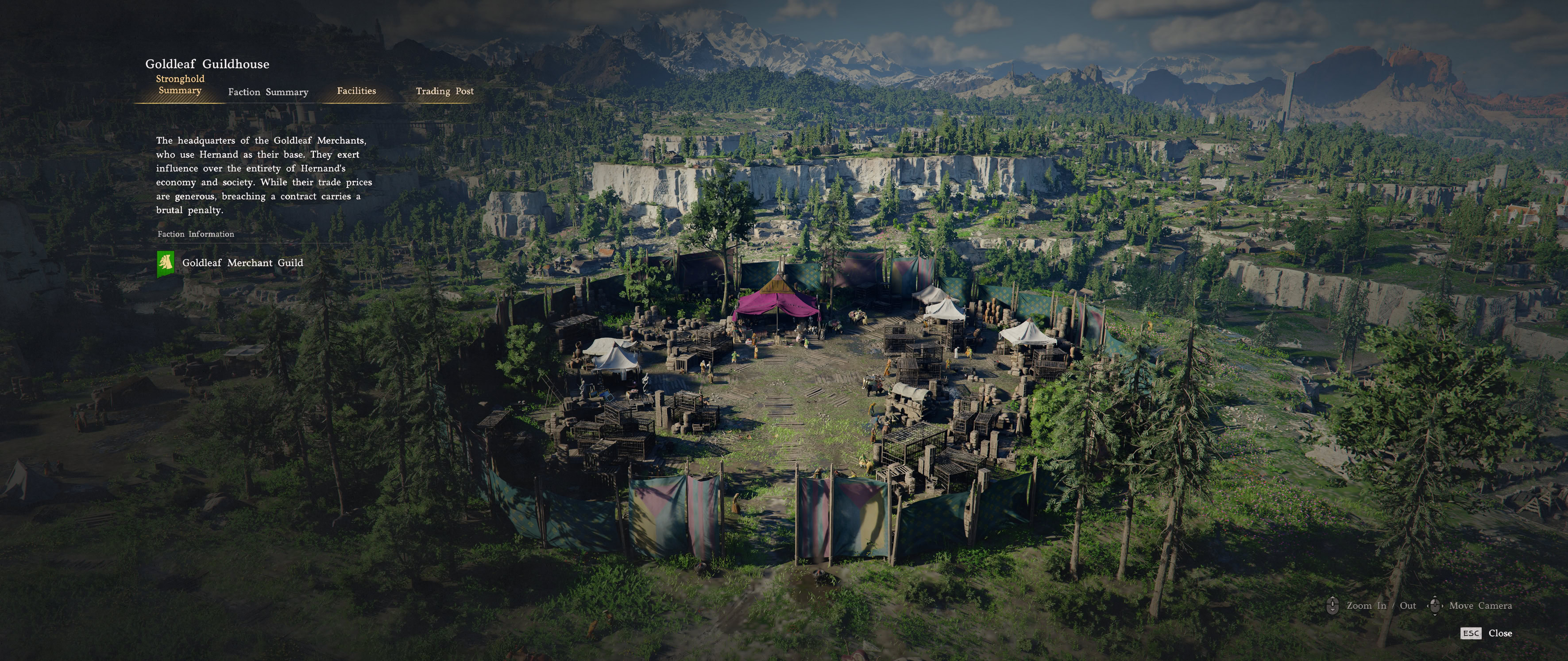 Beautiful 3D overview of the Trading Post