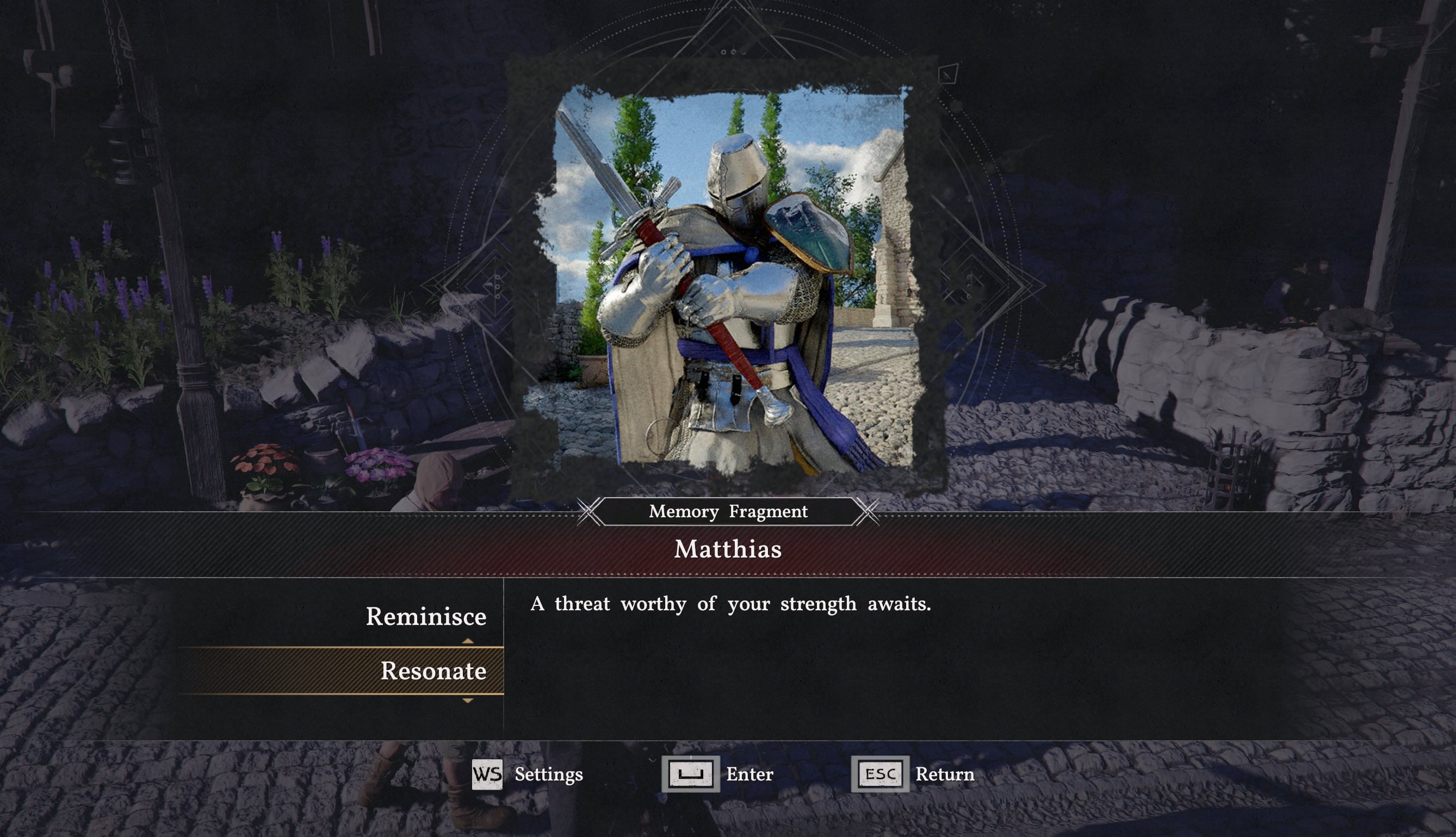 Boss Rematch game mode choice UI
