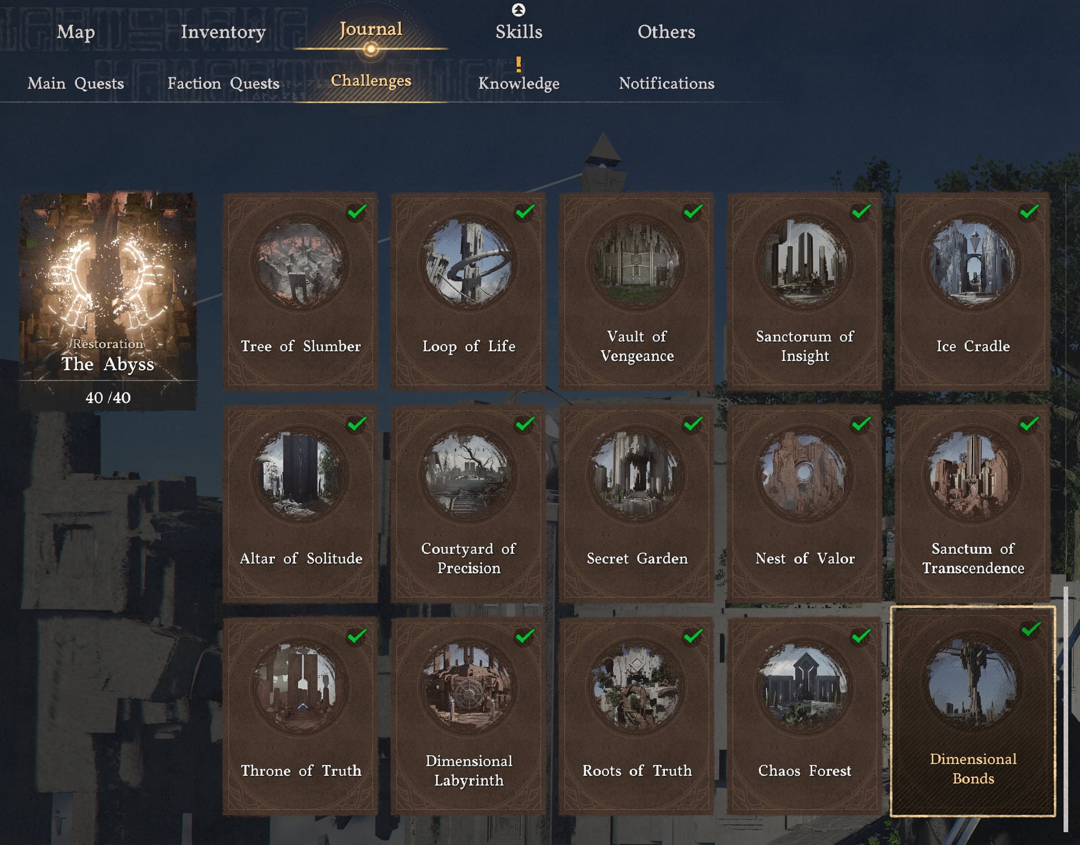 Crimson Desert Abyss Challenges List