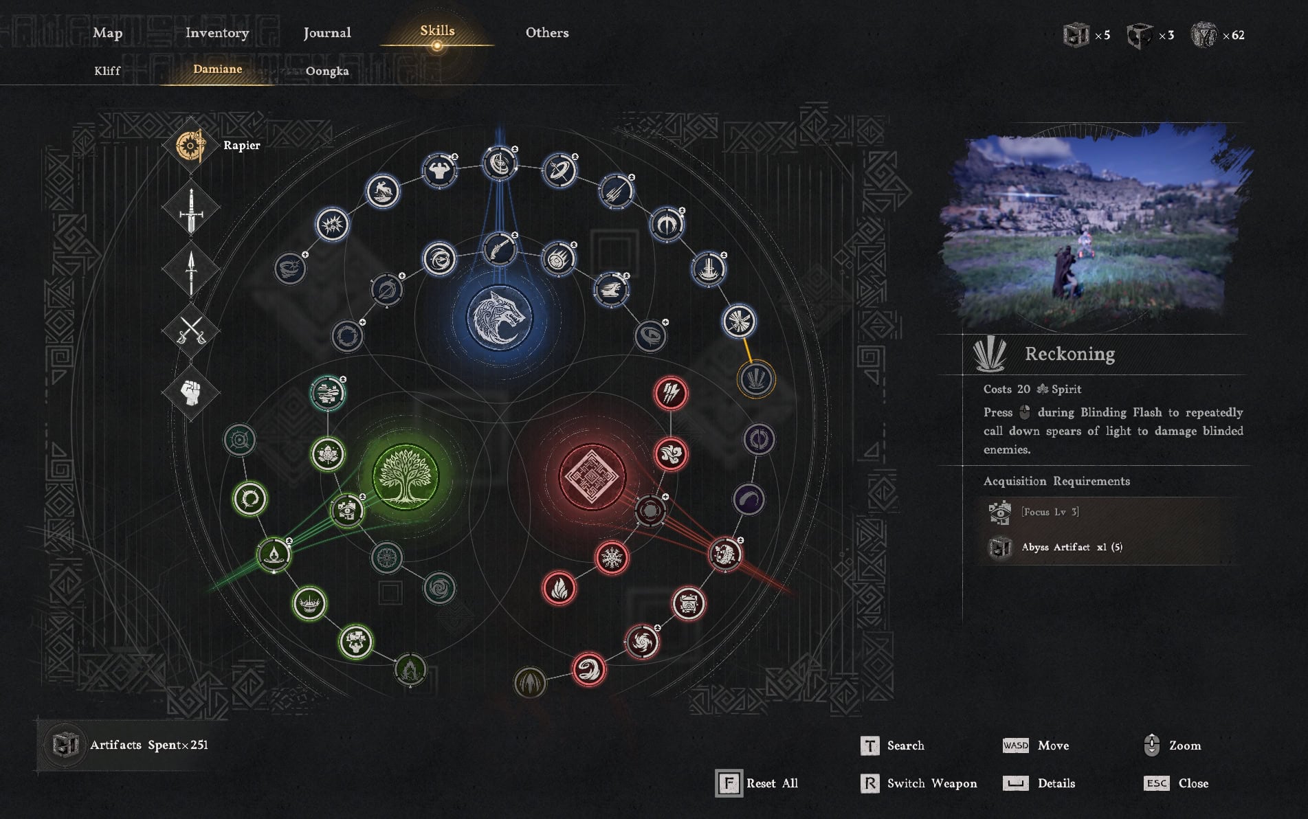 Damiane Reckoning Ability