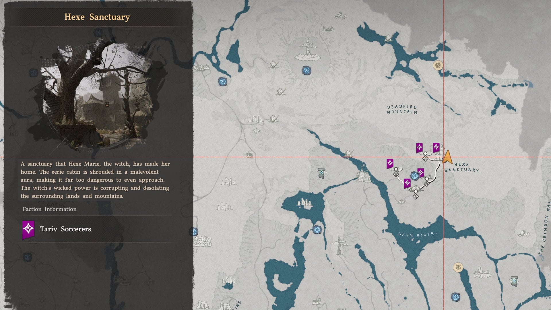 Earring of Dark Magic Map
