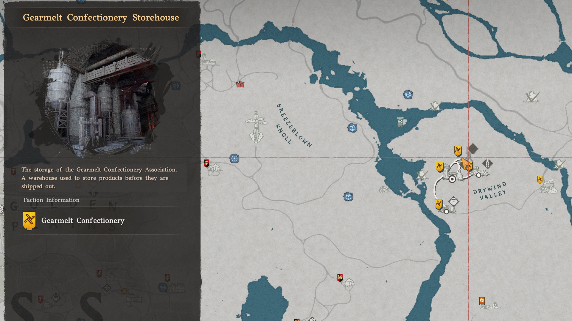 Gearmelt Confectionary Pack Map