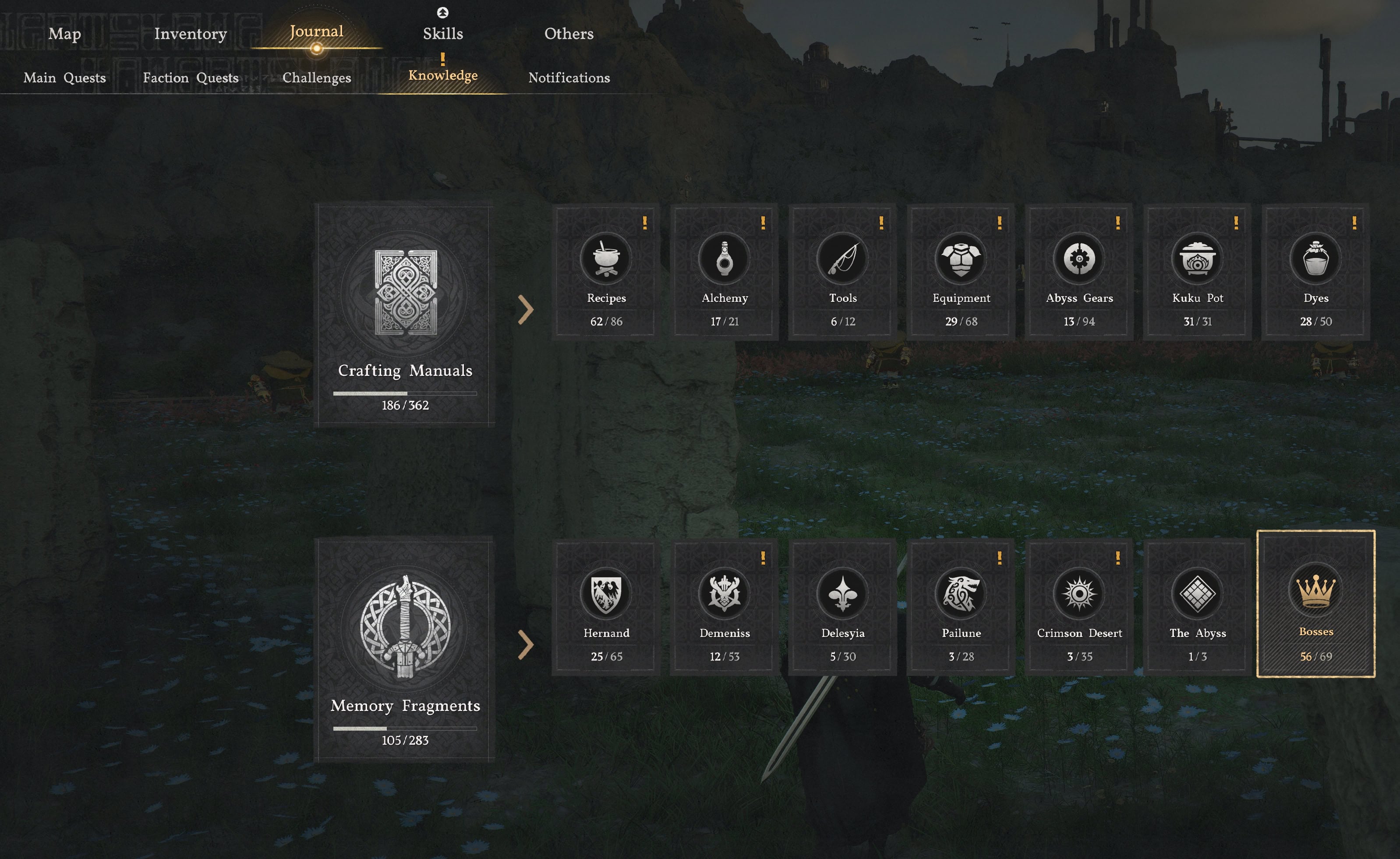 Memory Fragments for Bosses