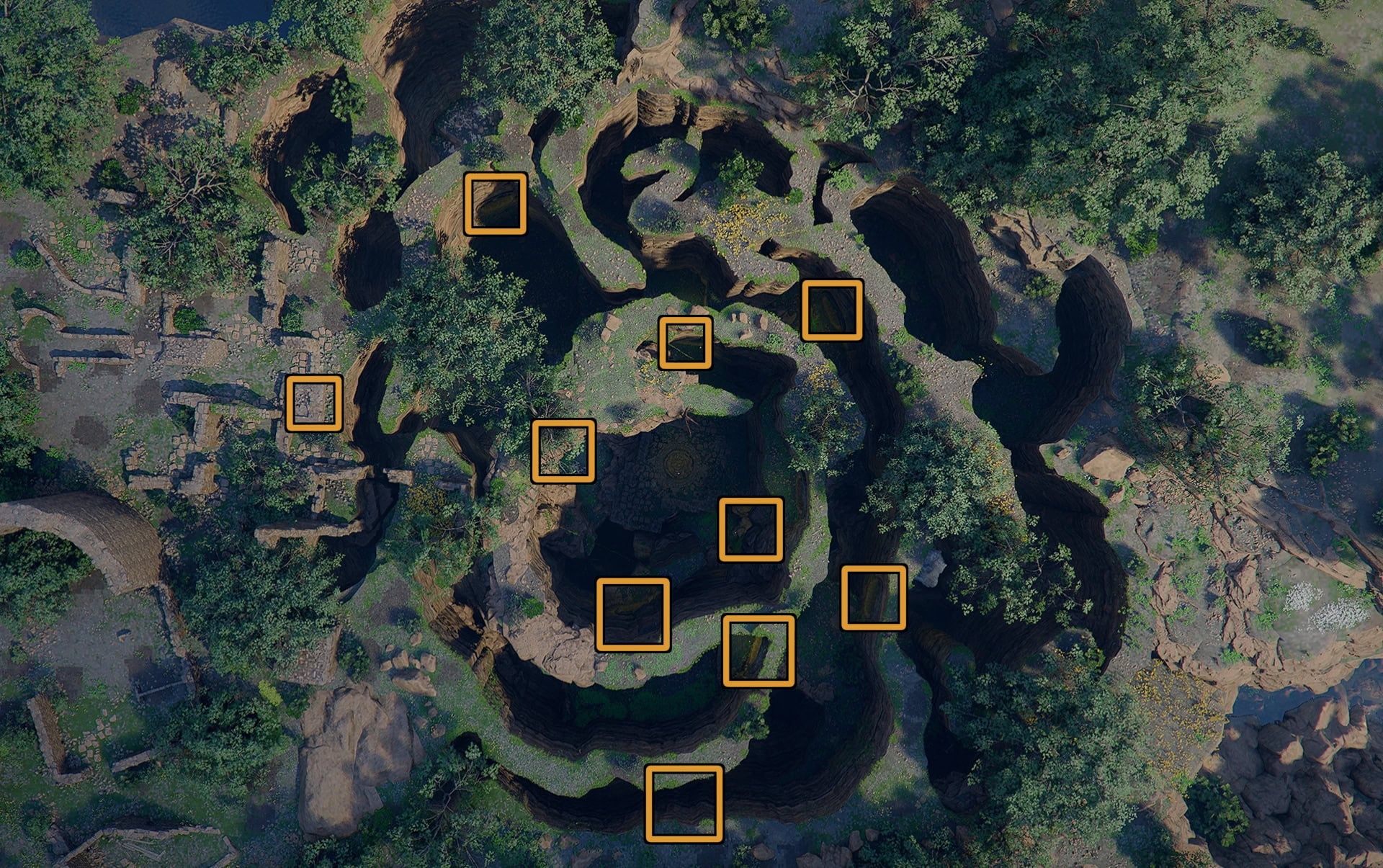 Sun and Moon Slab Locations