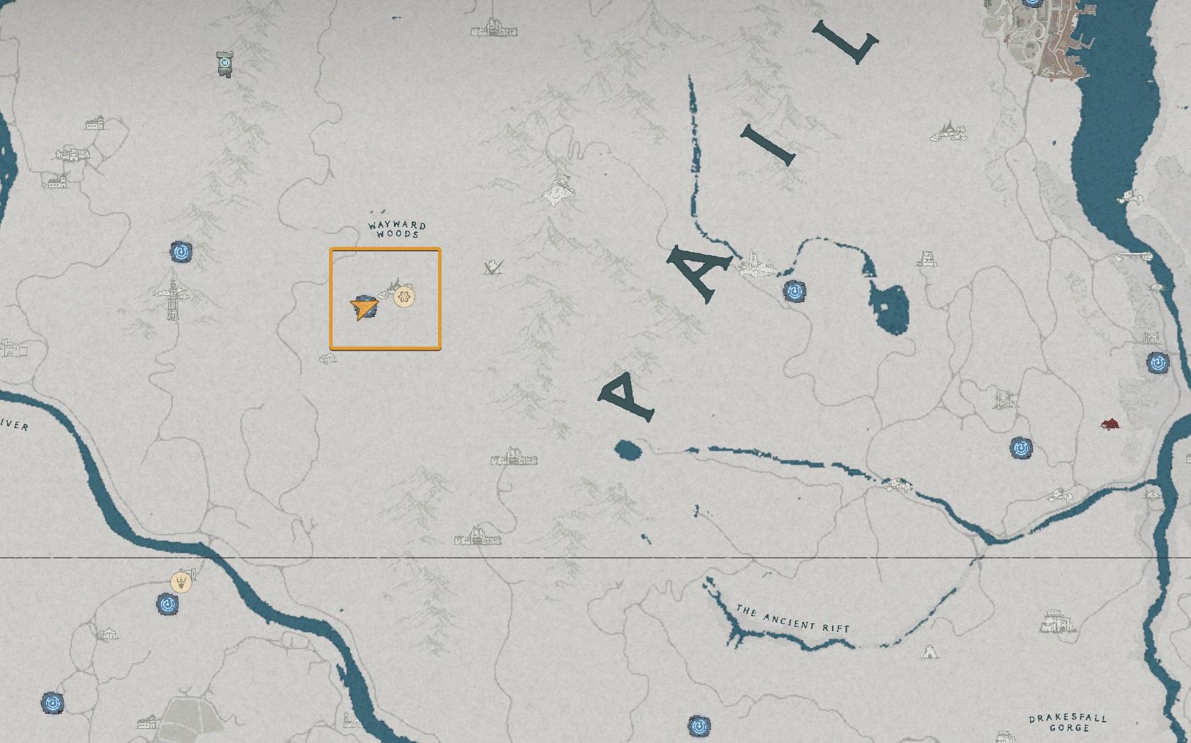 White Crow Map