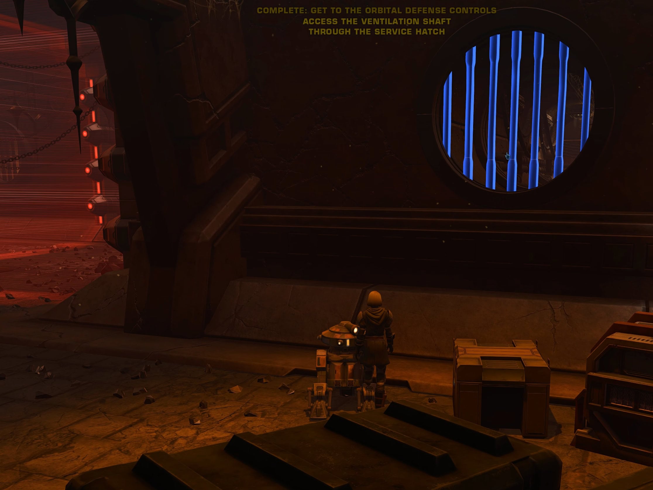 Access the Ventilation Shaft