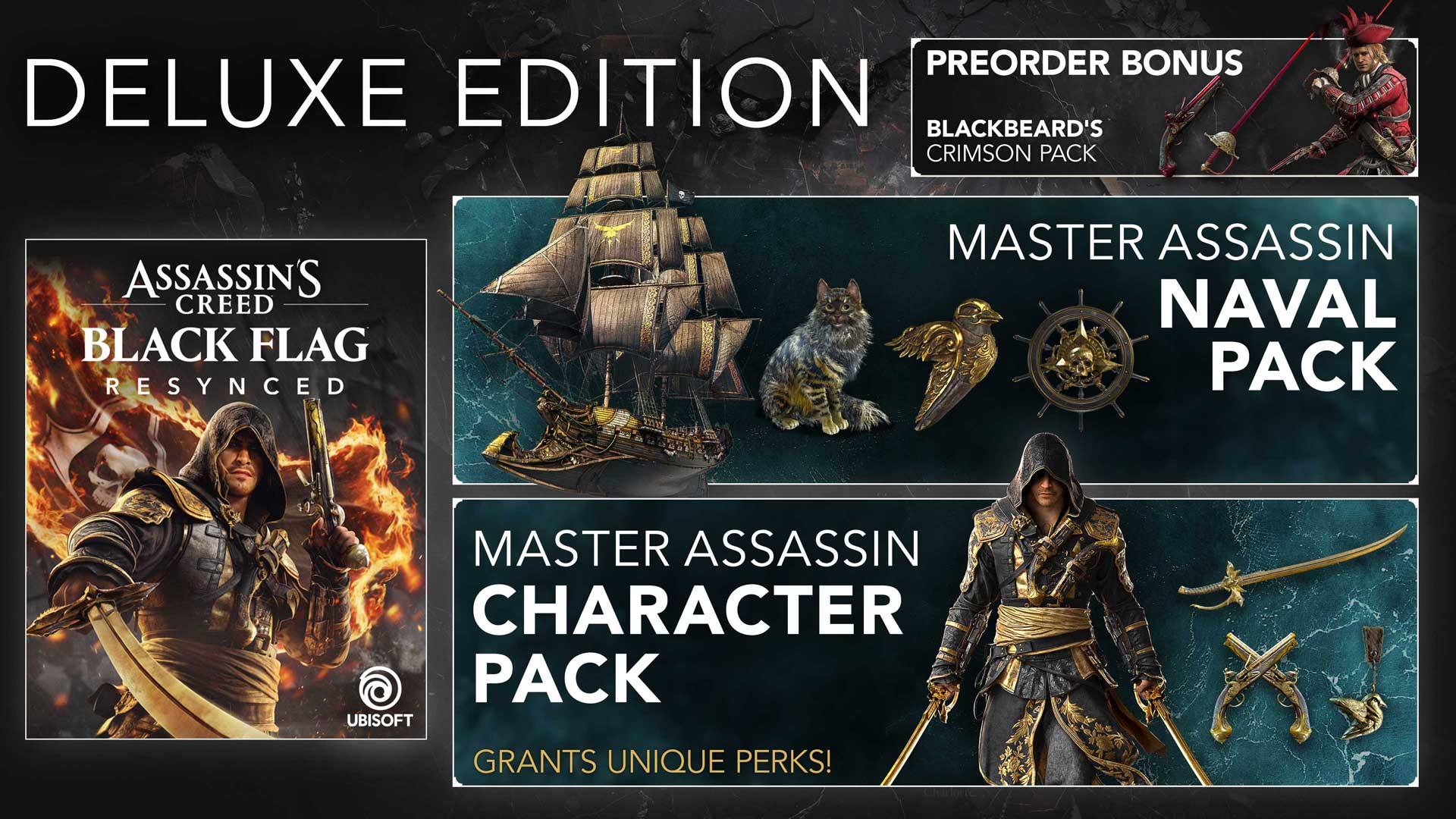 Assassin's Creed Black Flag Resynced Deluxe Edition Contents