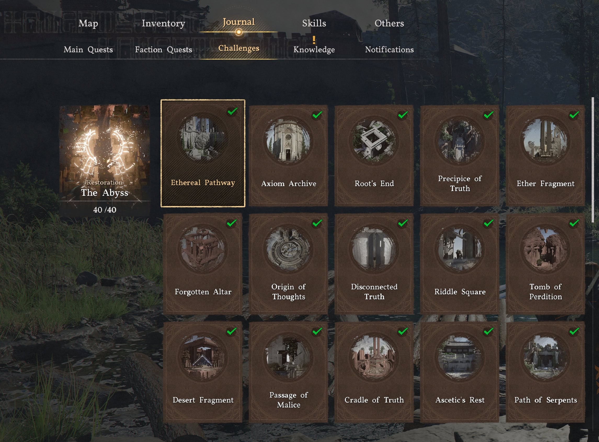 Crimson Desert The Abyss Challenges List