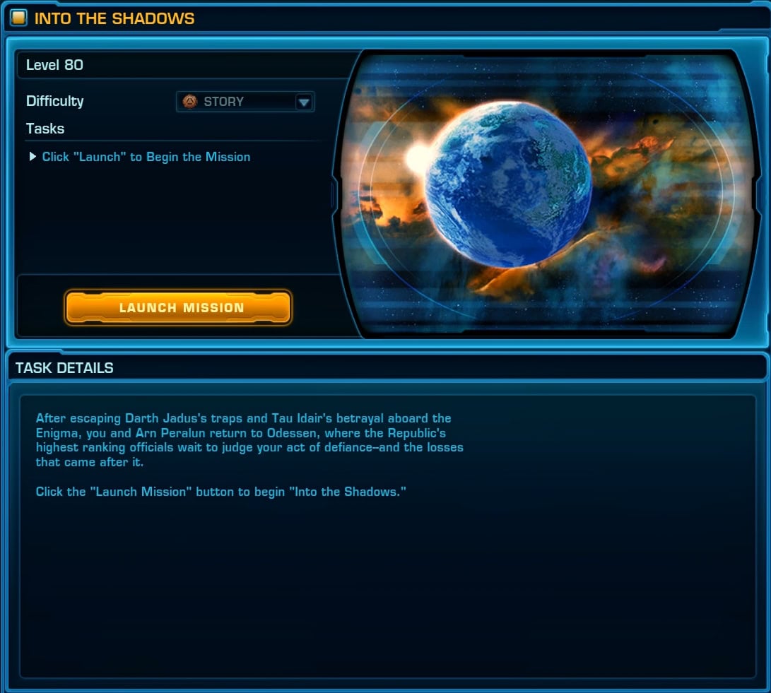 SWTOR 7.9 Start of the Legacy Reborn