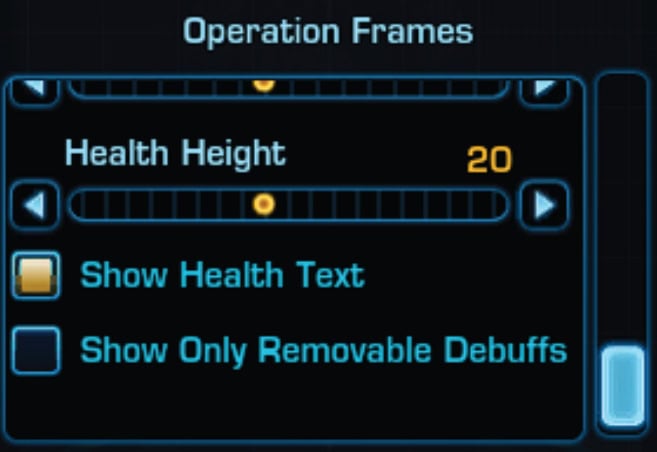 SWTOR Buffs and Debuffs UI Settings