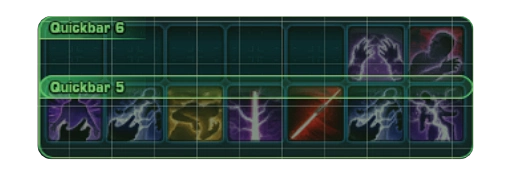 SWTOR Unused Ability Bars utilized for Rotation Preview